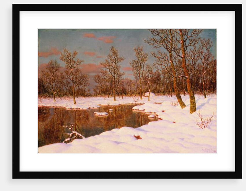 A November Evening by Ivan Fedorovich Choultse