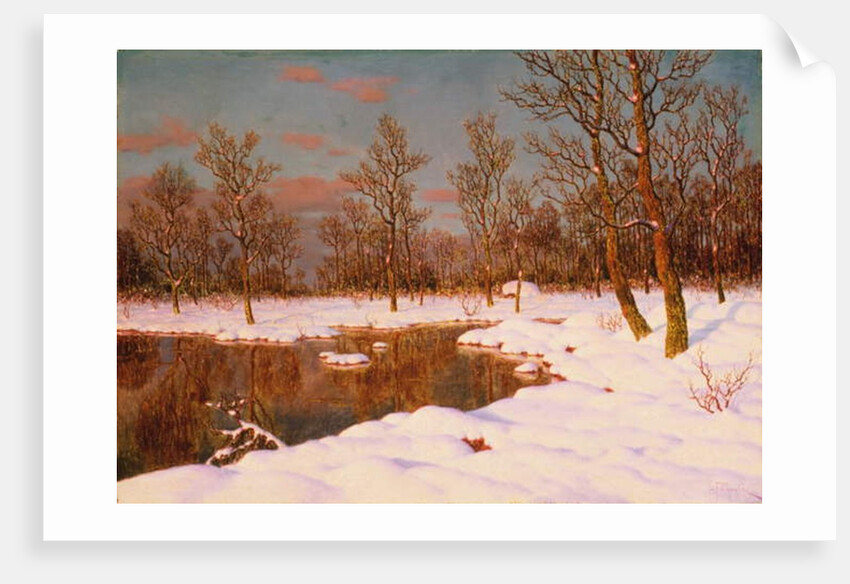 A November Evening by Ivan Fedorovich Choultse