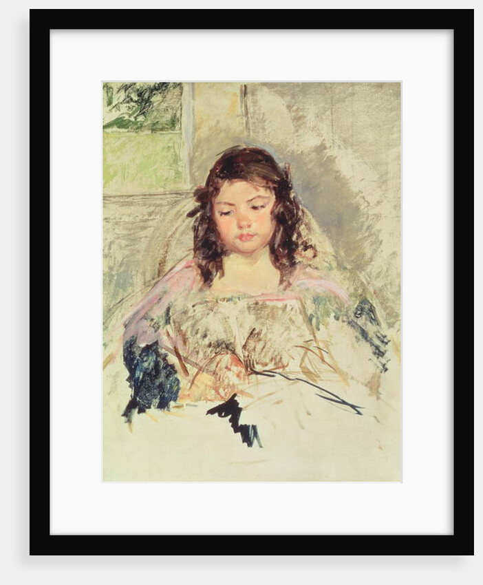 Sketch for 'Francoise in a Round-Backed Chair, Reading' or 'A Girl in Pink' c.1908 by Mary Stevenson Cassatt