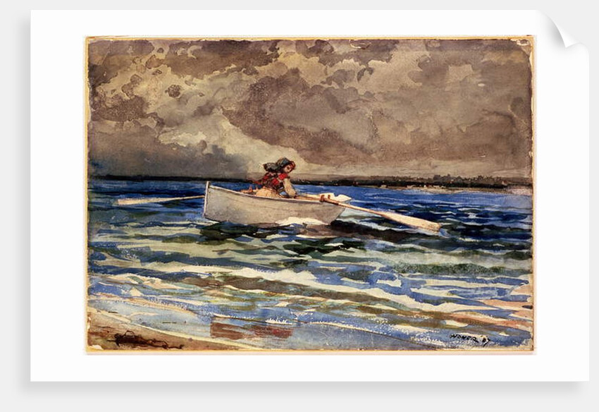 Rowing at Prout's Neck, 1887 by Winslow Homer