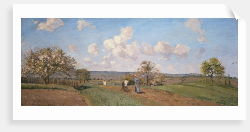 Spring, 1872 by Camille Pissarro
