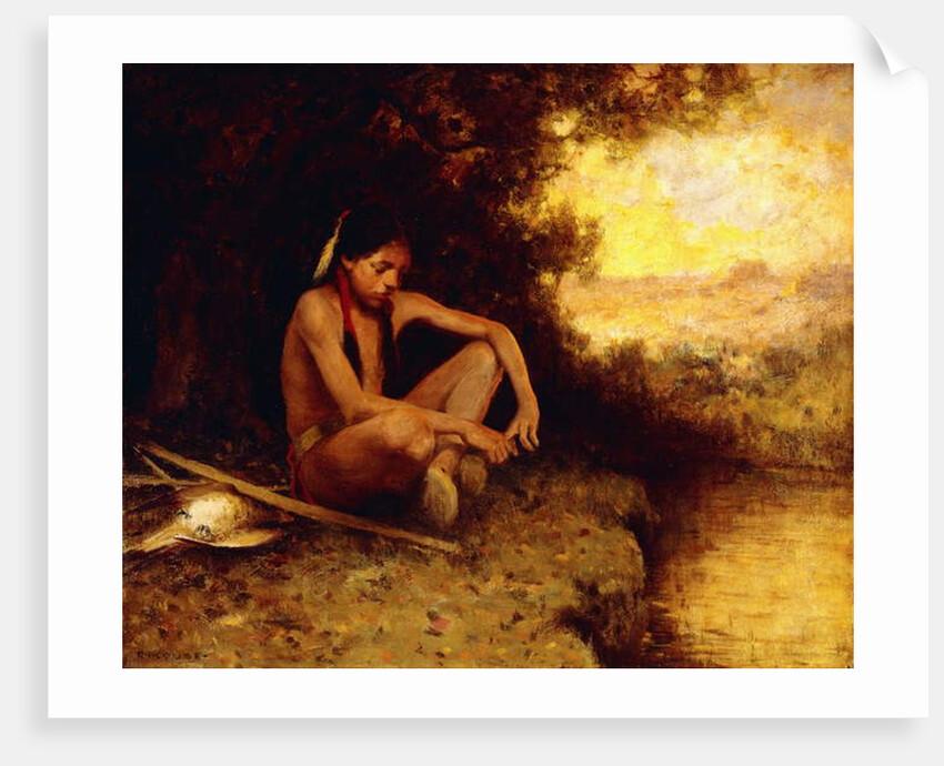 Young Hunter by a Stream by Eanger Irving Couse