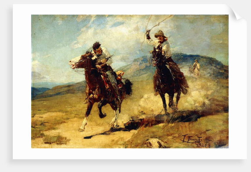 The Horse Thief, 1925 by Frank Tenney Johnson