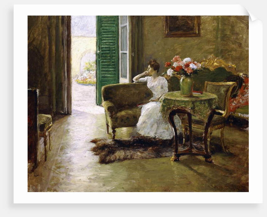 A Memory - In the Italian Villa by William Merritt Chase