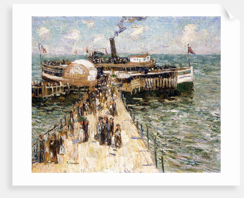 The Excursion Boat by Ernest Lawson