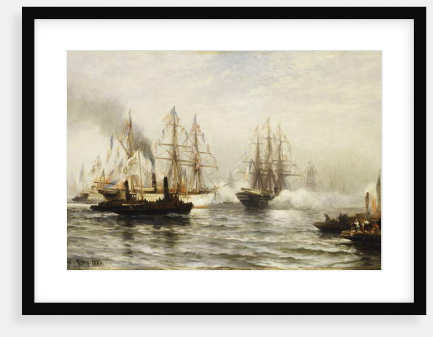Reception of the Isere in New York Bay, June 20, 1885, 1885 by Edward Percy Moran