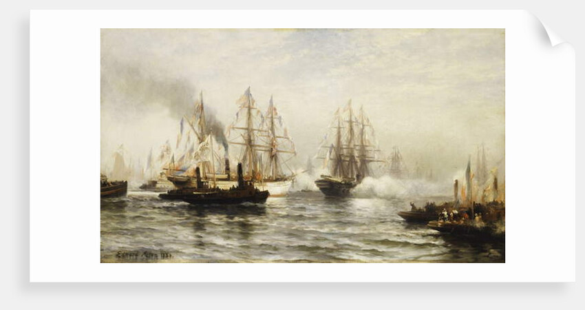 Reception of the Isere in New York Bay, June 20, 1885, 1885 by Edward Percy Moran