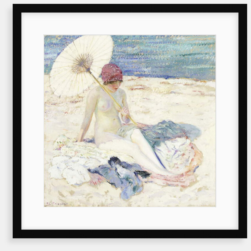 On the Beach, 1913 by Frederick Carl Frieseke