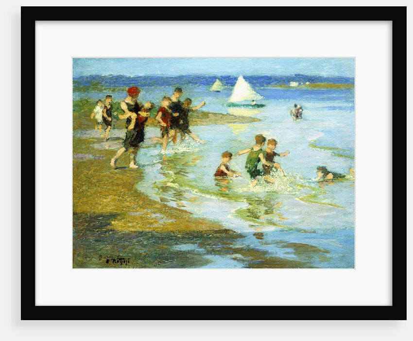 Children at Play on the Beach by Edward Henry Potthast