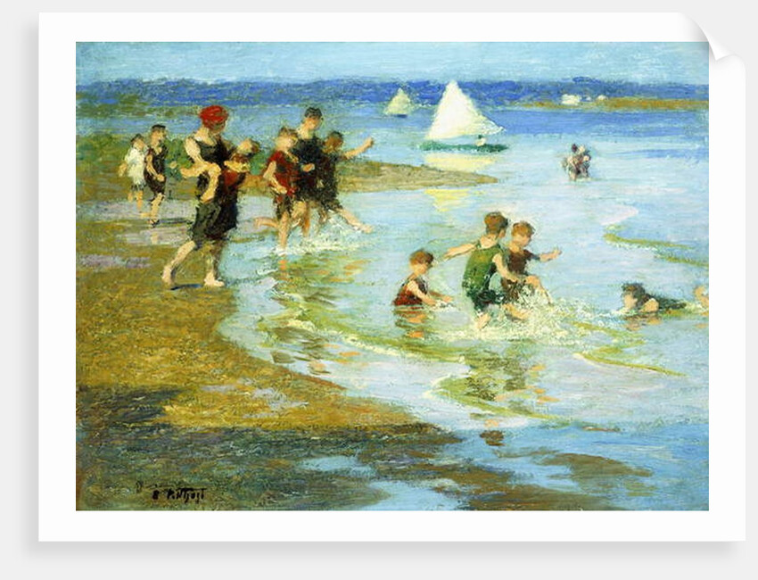Children at Play on the Beach by Edward Henry Potthast
