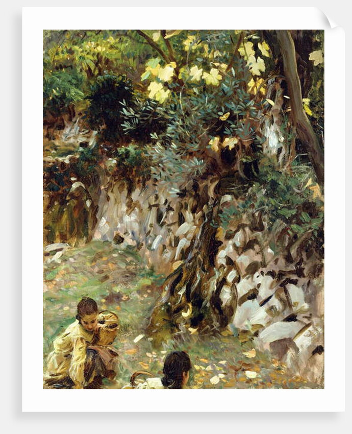 Girls Gathering Blossoms, Valdemosa, Majorca by John Singer Sargent