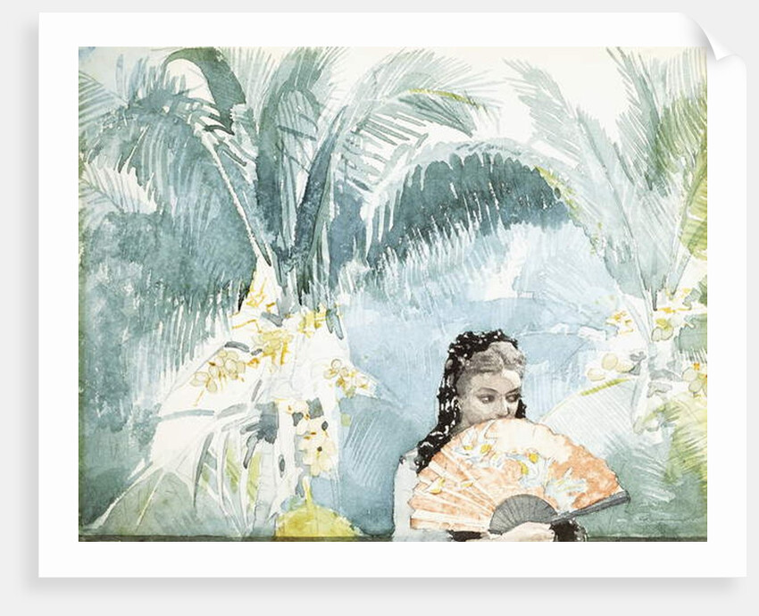 Spanish Girl with Fan, 1885 by Winslow Homer