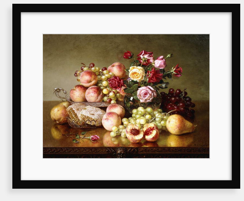 Fruit Still-life with Roses and Honeycomb, 1904 by Robert Spear Dunning