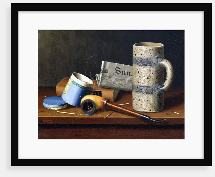 Still-life with Blue Tobacco Box, 1878 by William Michael Harnett