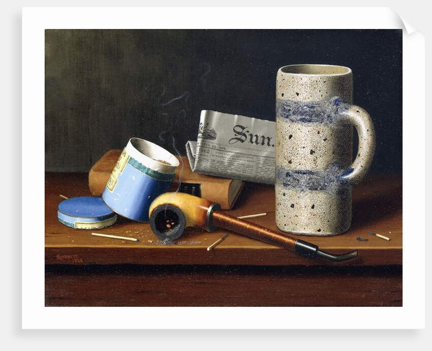 Still-life with Blue Tobacco Box, 1878 by William Michael Harnett