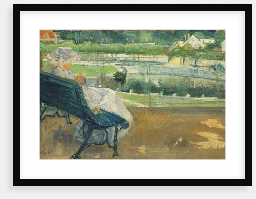 Lydia Seated on a Porch, Crocheting, c.1881 by Mary Stevenson Cassatt