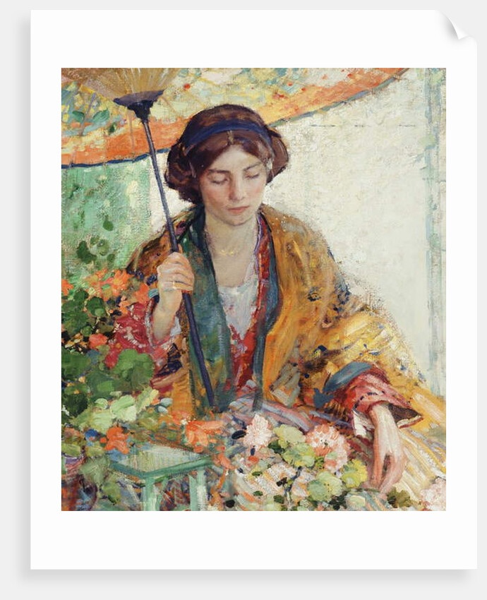 Woman with Parasol by Richard Emil Miller