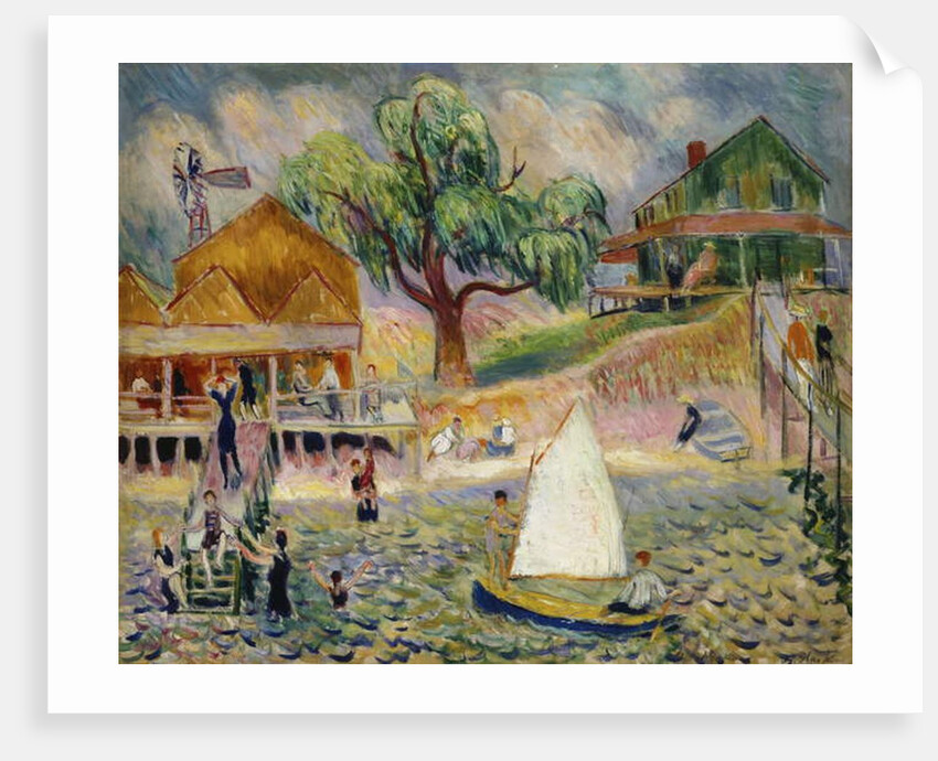 The Green Beach Cottage, Bellport, Long Island, c.1911-1916 by William James Glackens