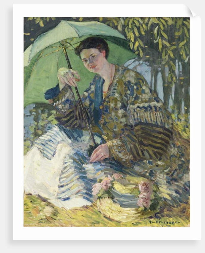 Lady with a Parasol, c.1905 by Frederick Carl Frieseke