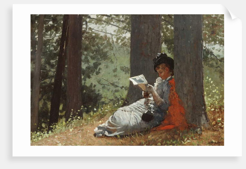 Girl Reading Under an Oak Tree, 1879 by Winslow Homer