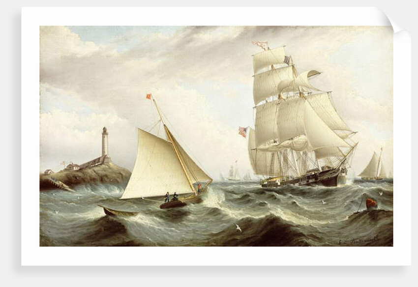 Picking up the Pilot-Isle of Shoals, New Hampshire by James E. Buttersworth