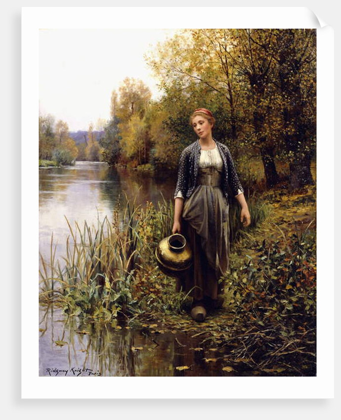 At the Water's Edge by Daniel Ridgway Knight