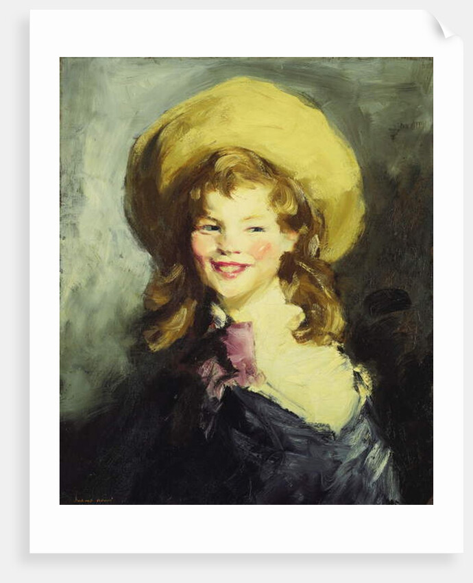 Girl with Big Hat by Robert Cozad Henri