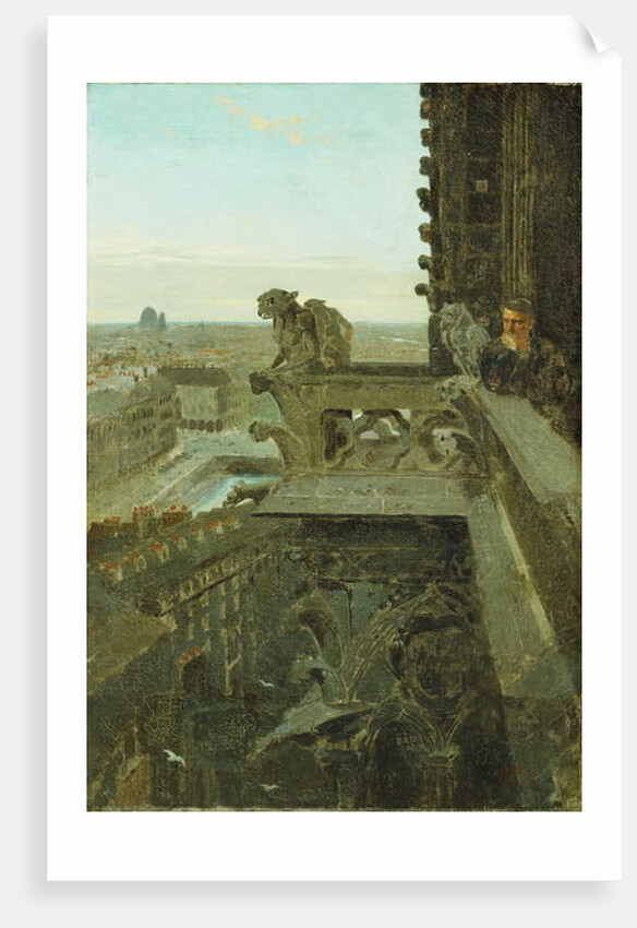 Gargoyles at Notre Dame, 1867 by Winslow Homer