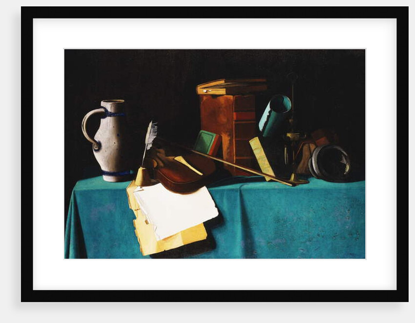 Tabletop with Violin by John Frederick Peto
