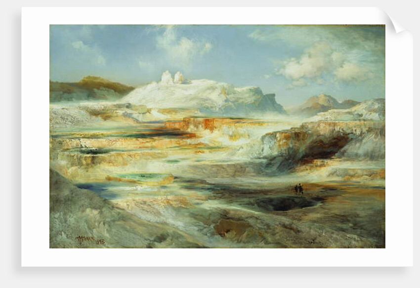 Jupiter Terrace, Yellowstone, 1893 by Thomas Moran