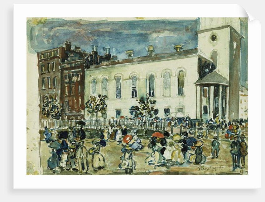 Park Street Church, Boston, c.1905-1907 by Maurice Brazil Prendergast