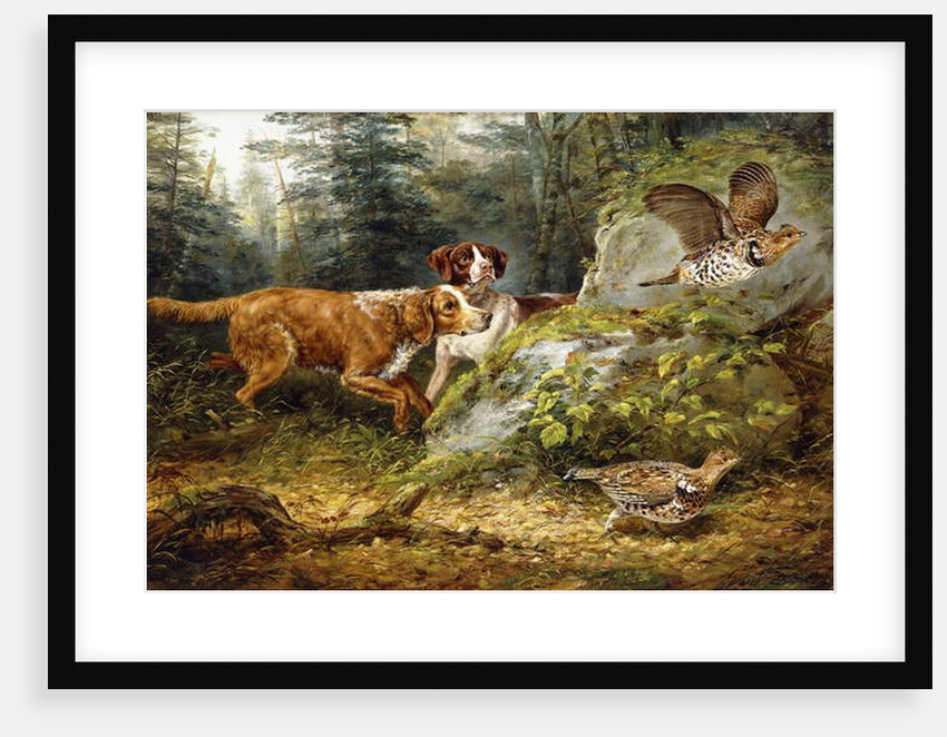 Flushed: Ruffed Grouse Shooting, 1857 by Arthur Fitzwilliam Tait