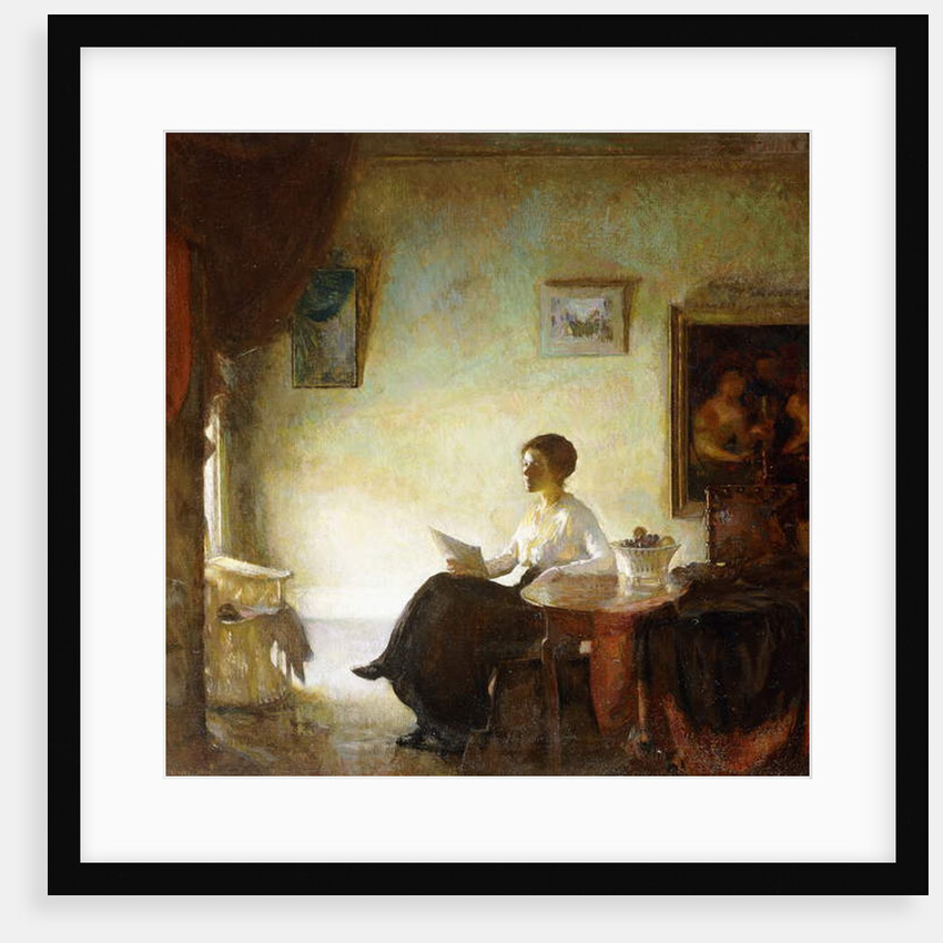 Looking at Prints, 1918 by Frederick Andrew Bosley