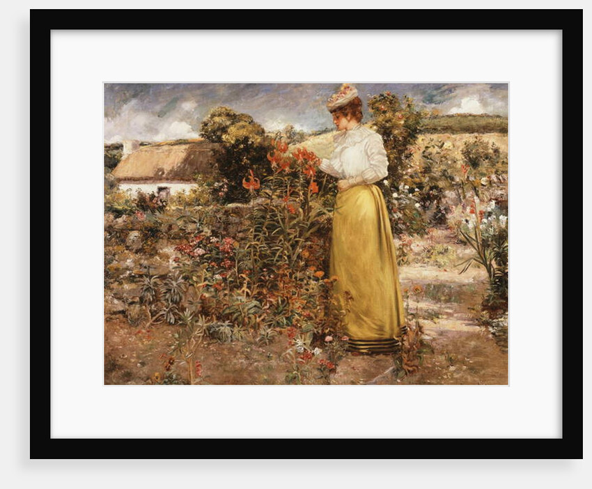 Among the Flowers, Giverny, 1890 by Dawson Dawson-Watson