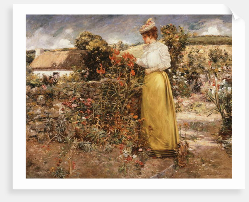 Among the Flowers, Giverny, 1890 by Dawson Dawson-Watson