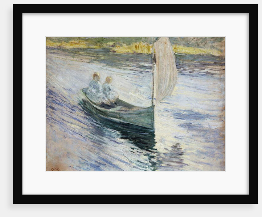 Two Children in a Sailboat, 1883 by John Henry Twachtman