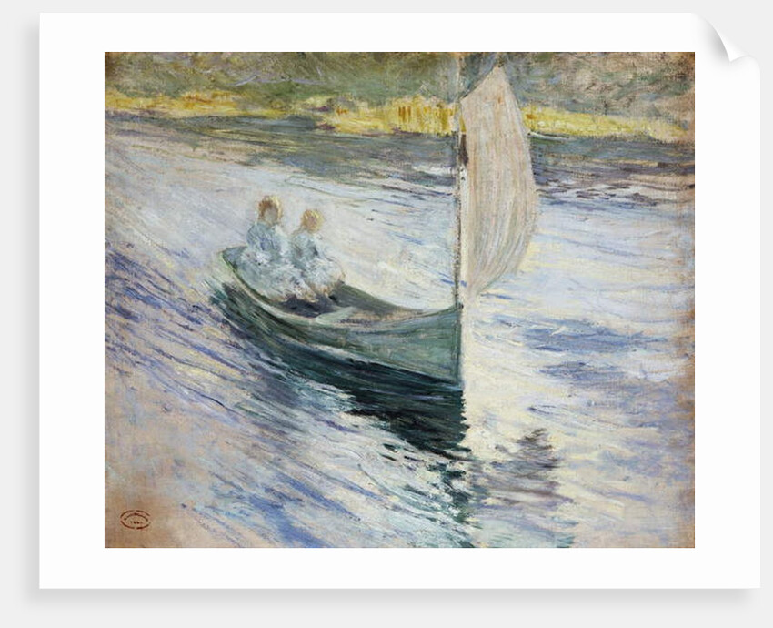 Two Children in a Sailboat, 1883 by John Henry Twachtman
