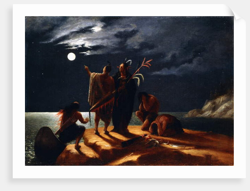 Indians Experiencing a Lunar Eclipse, c.1848-50 by William Rimmer