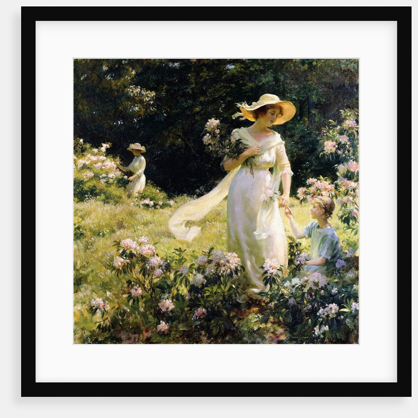 Among the Laurel Blossoms, 1914 by Charles Courtney Curran