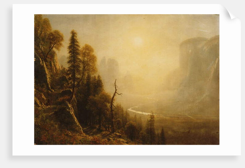 Study for Yosemite Valley, Glacier Point Trail by Albert Bierstadt