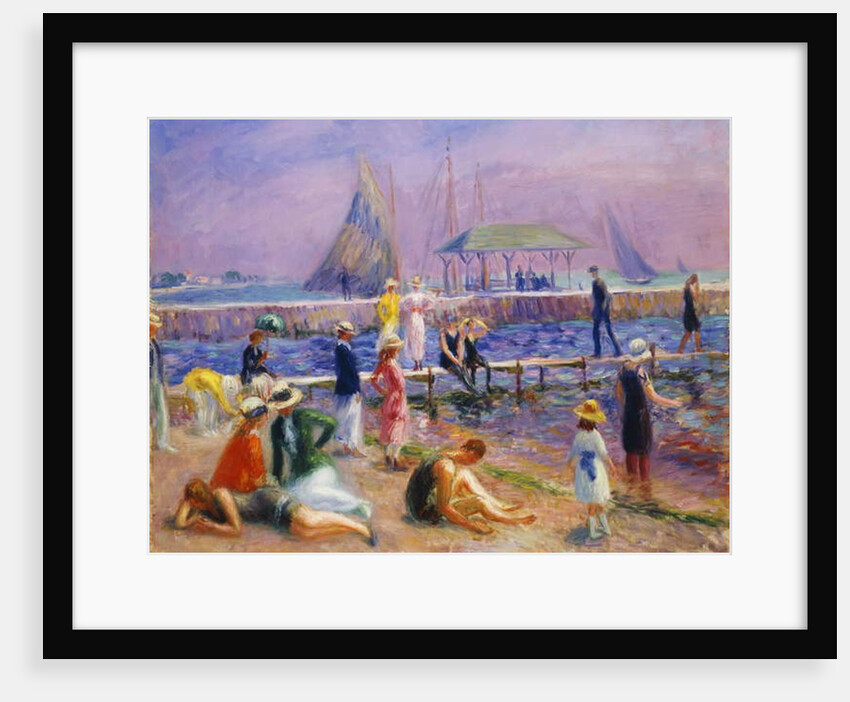 Town Pier - Blue Point, Long Island by William James Glackens