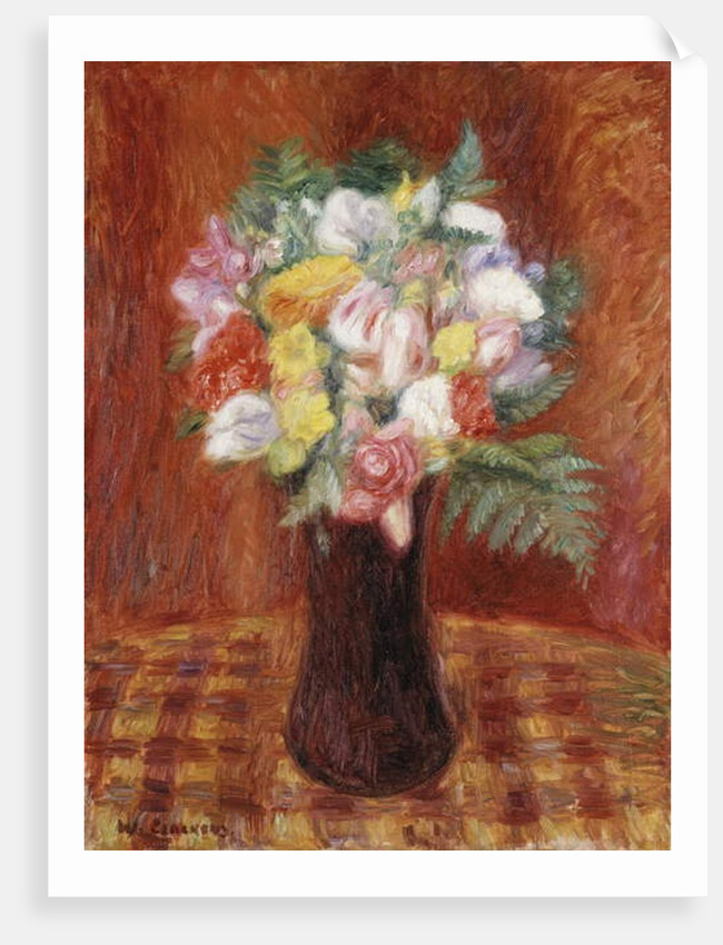 Bouquet in Purple Vase by William James Glackens