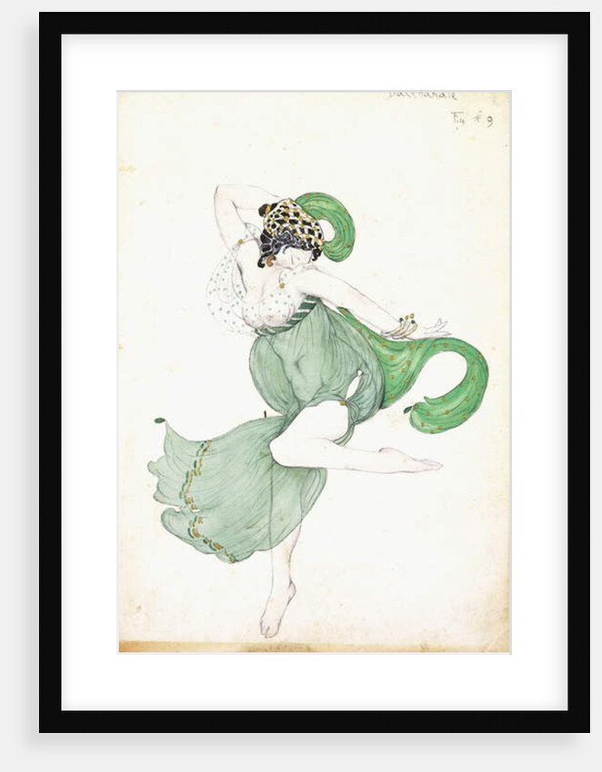 Costume design for 'Bacchanale', soloist ballerina by Leon Bakst