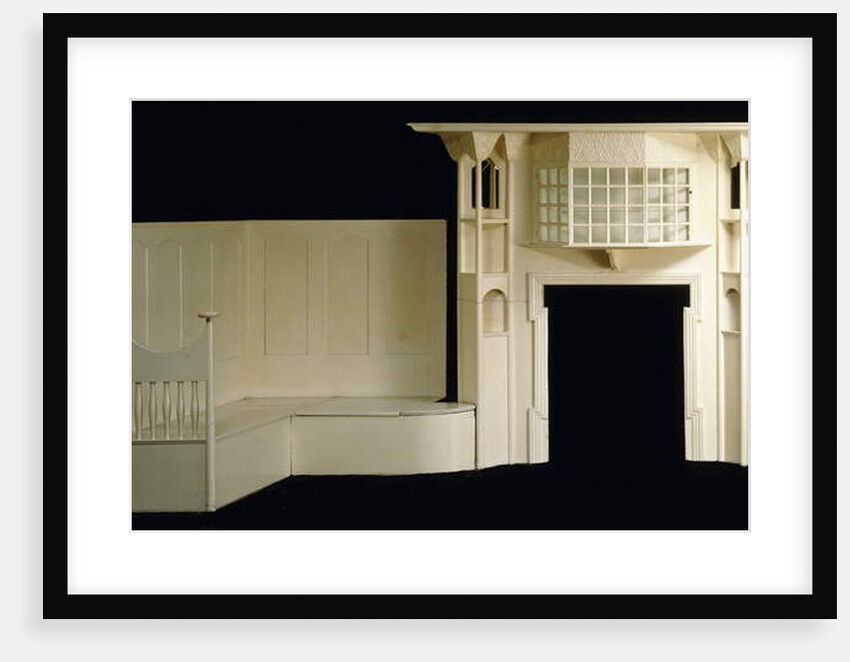 A painted wood fire surround and inglenook designed for Glencrutchery House, Douglas, circa 1897, c.1897 by Mackay Hugh Baillie Scott