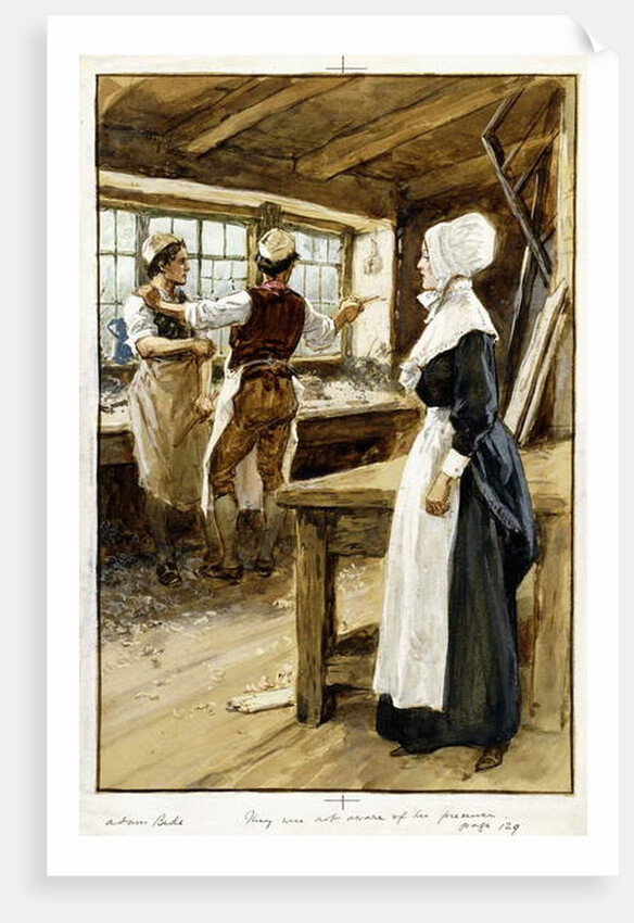 They were not aware of her presence, c.1910 by Gordon Frederick Browne