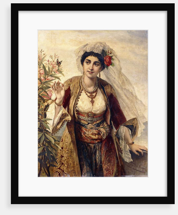 An Exotic Beauty, 1869 by Cesare Felix dell' Acqua