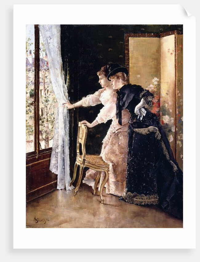 Watching the Fiance pass by, 1886 by Alfred Emile Stevens