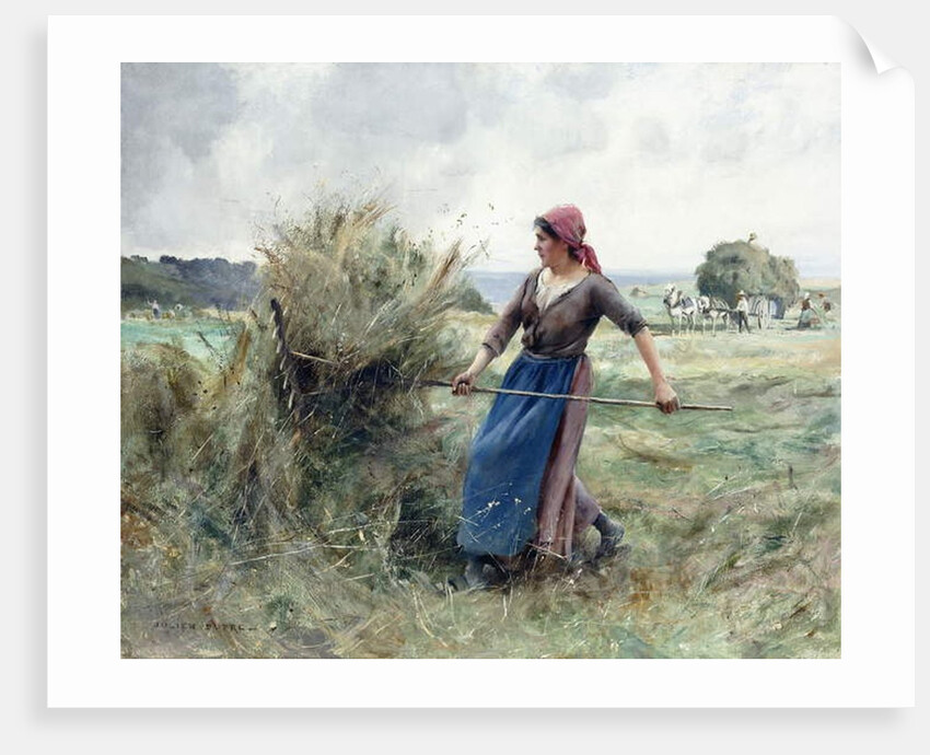 Peasant and Hay by Julien Dupre