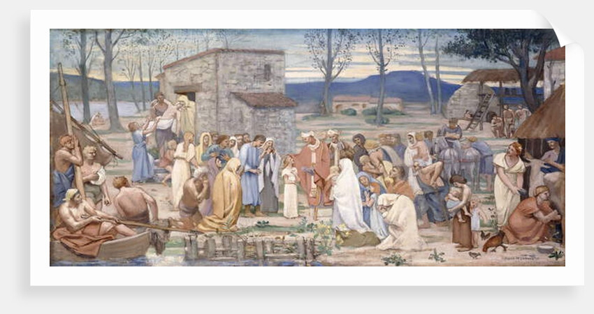The Childhood of Saint Genevieve, 1874 by Pierre Puvis de Chavannes