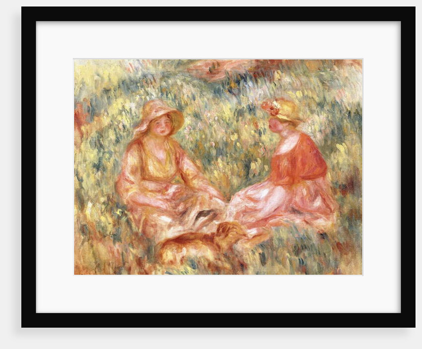 Two Women in the Grass, c.1910 by Pierre Auguste Renoir